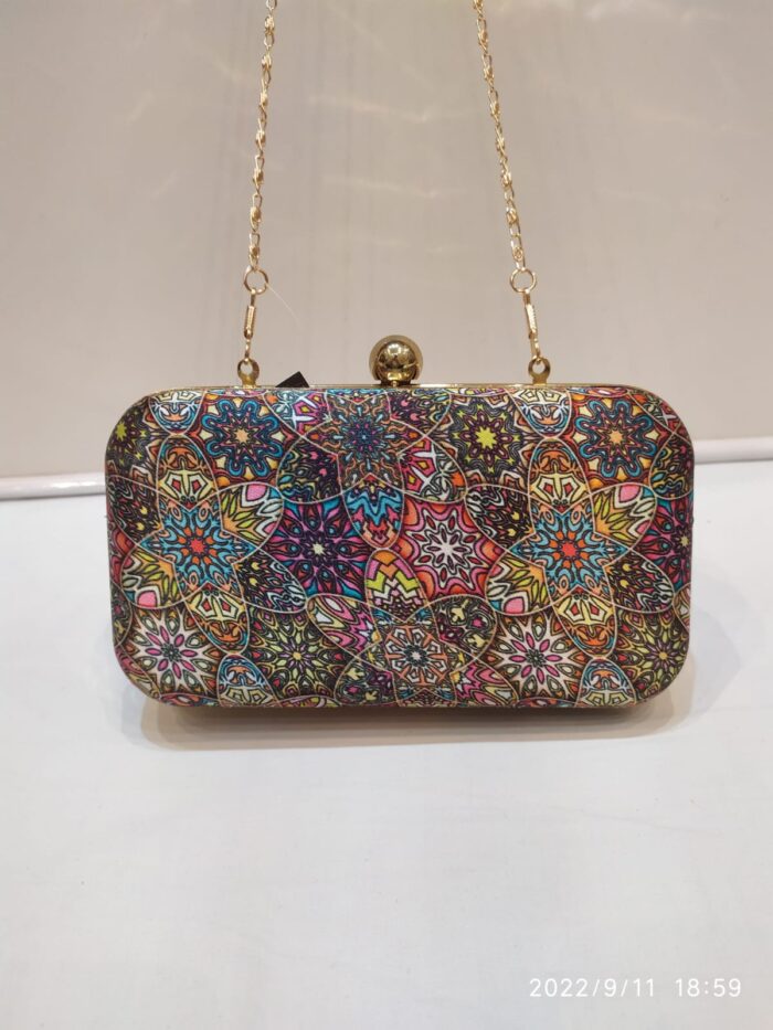 Fancy Printed Fabric Clutches