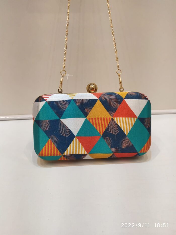 Fancy Printed Fabric Clutches