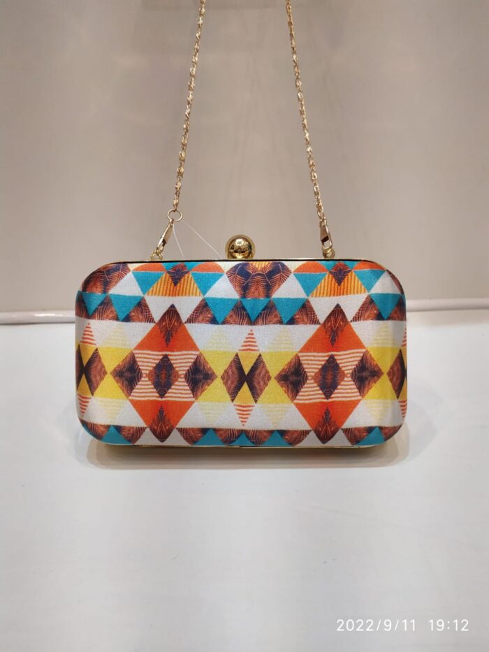 Fancy Printed Fabric Clutches