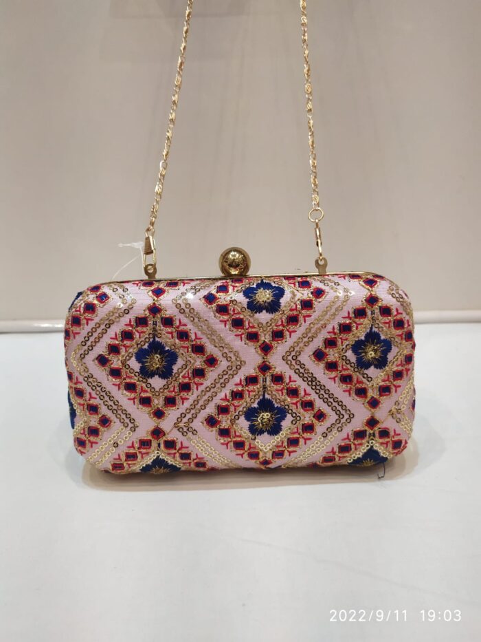 Fancy Printed Fabric Clutches