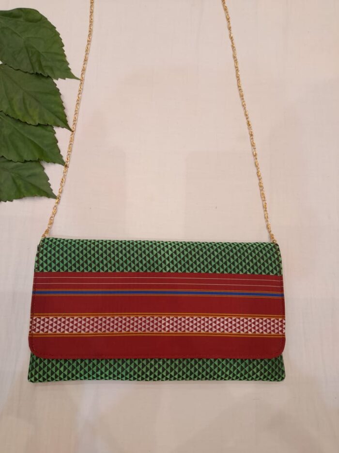 Khan Sling Purse in Green Color
