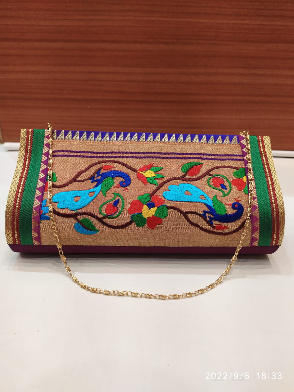Vintage Beaded Peacock Evening Purse Bag Made In India | eBay