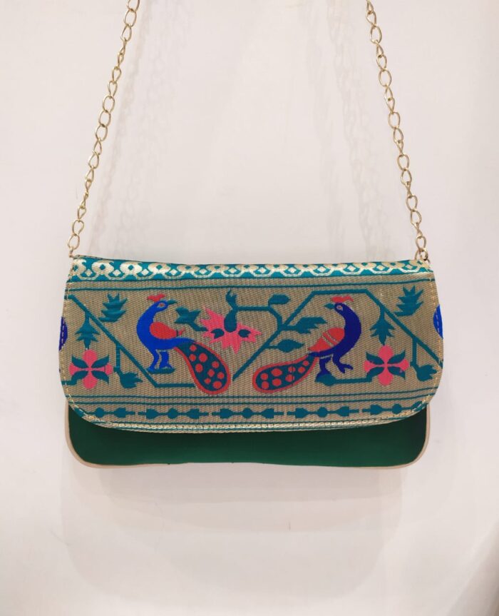 Semi Paithani Purse With Sling