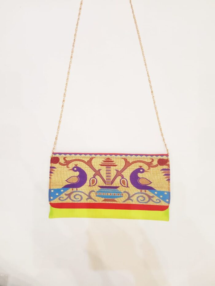 Semi Paithani Purse With Sling