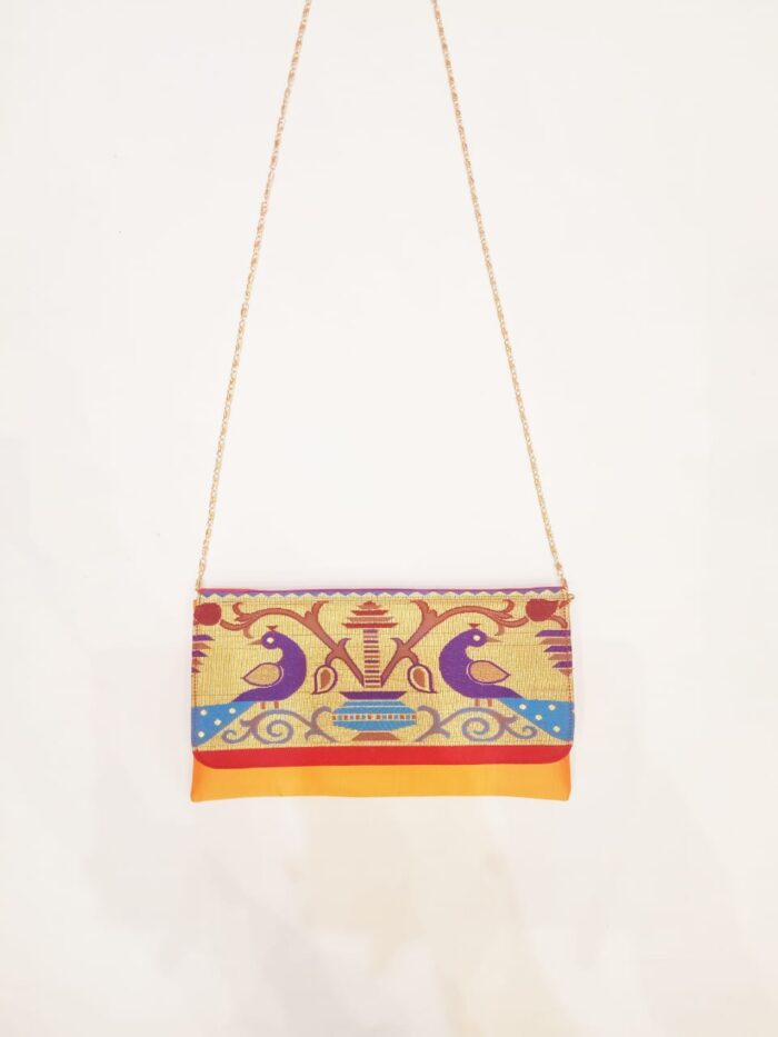 Semi Paithani Purse With Sling