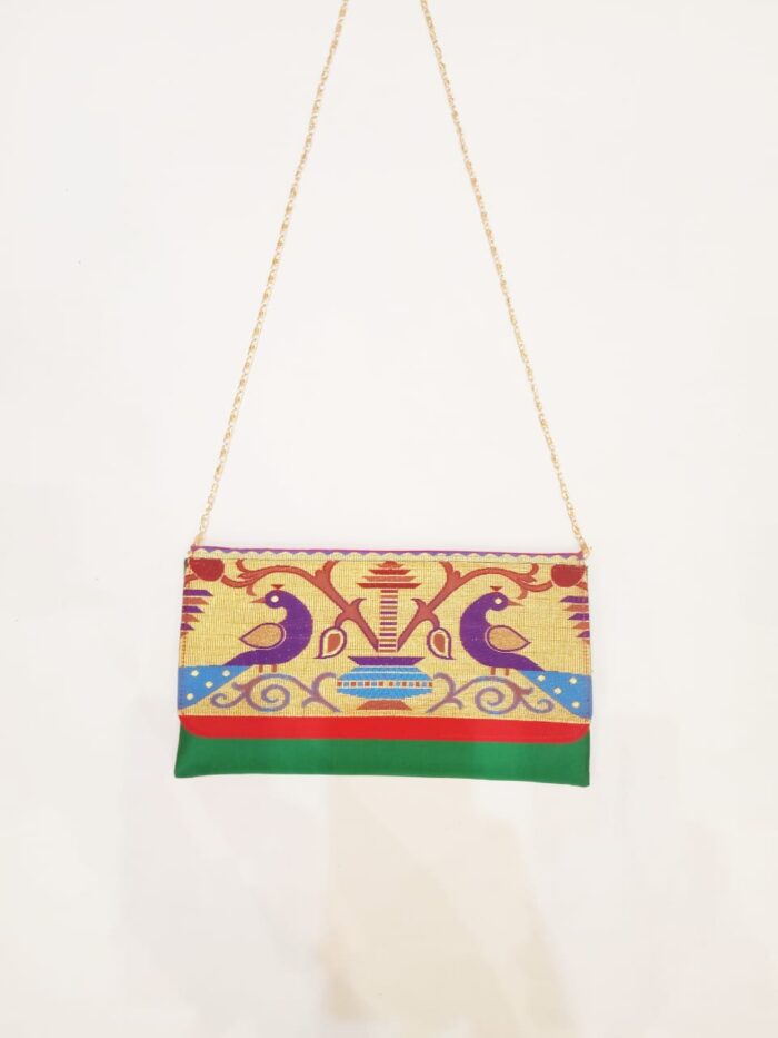 Semi Paithani Purse With Sling