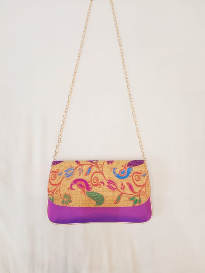 Semi Paithani Purse With Sling