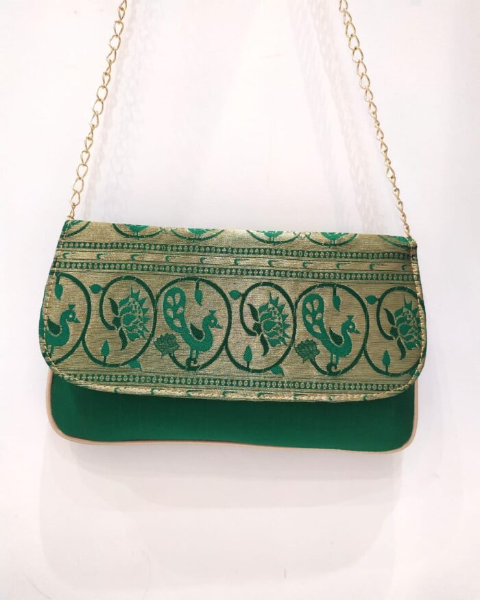 Semi Paithani Purse With Sling
