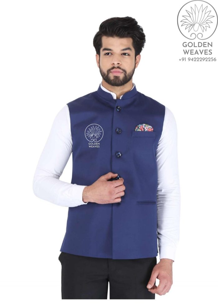 High Quality Plain Color Pudhari - Neta Jacket