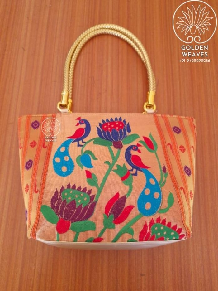 Paithani Tote Bags