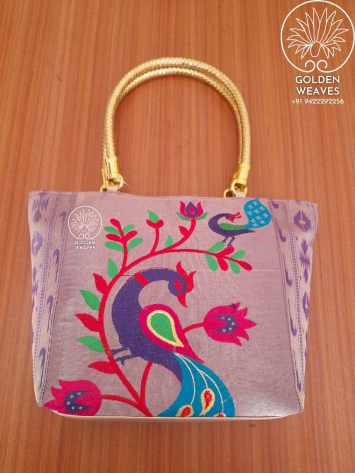 Paithani Tote Bags