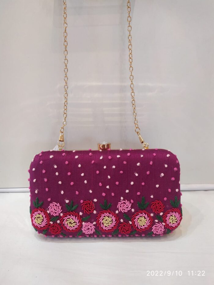 Vastra Kalakari Designer Frame Clutch