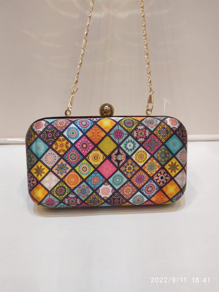 Fancy Printed Fabric Clutches