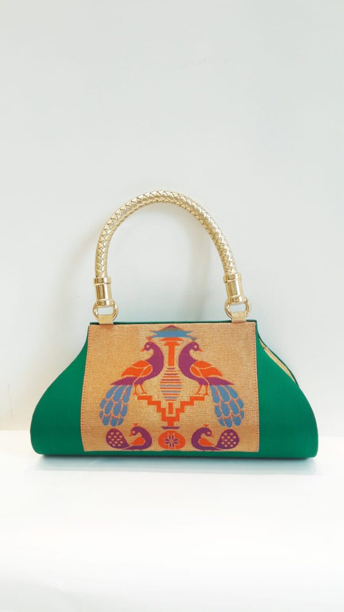 Semi Paithani Single Handle Purse